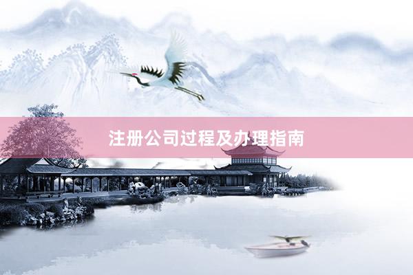 注册公司过程及办理指南