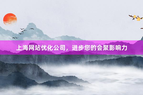 上海网站优化公司，进步您的会聚影响力
